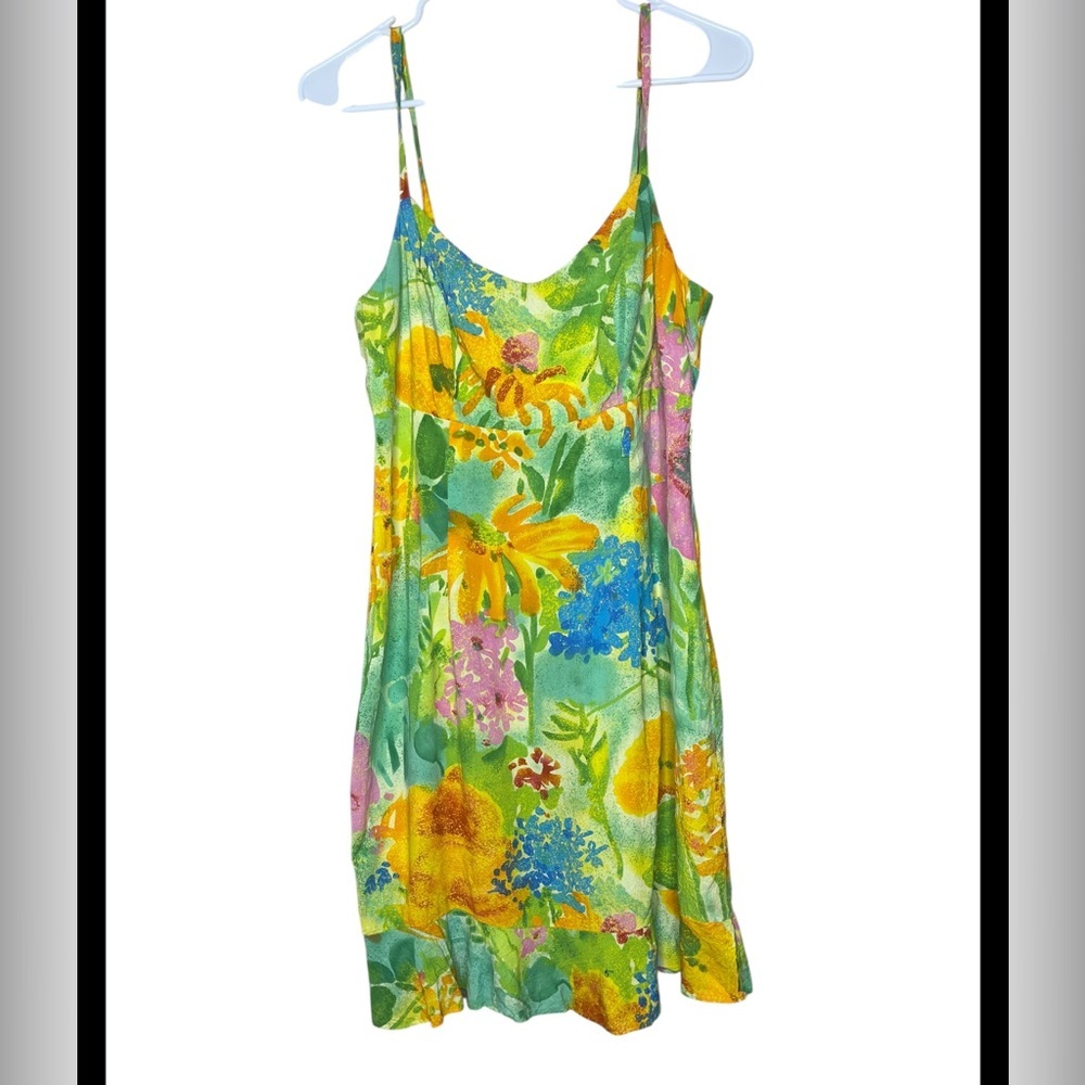JAMS WORLD Vintage Parisian Garden Goldie Mini Dress Floral Multi size M